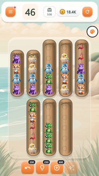 A board mid-play